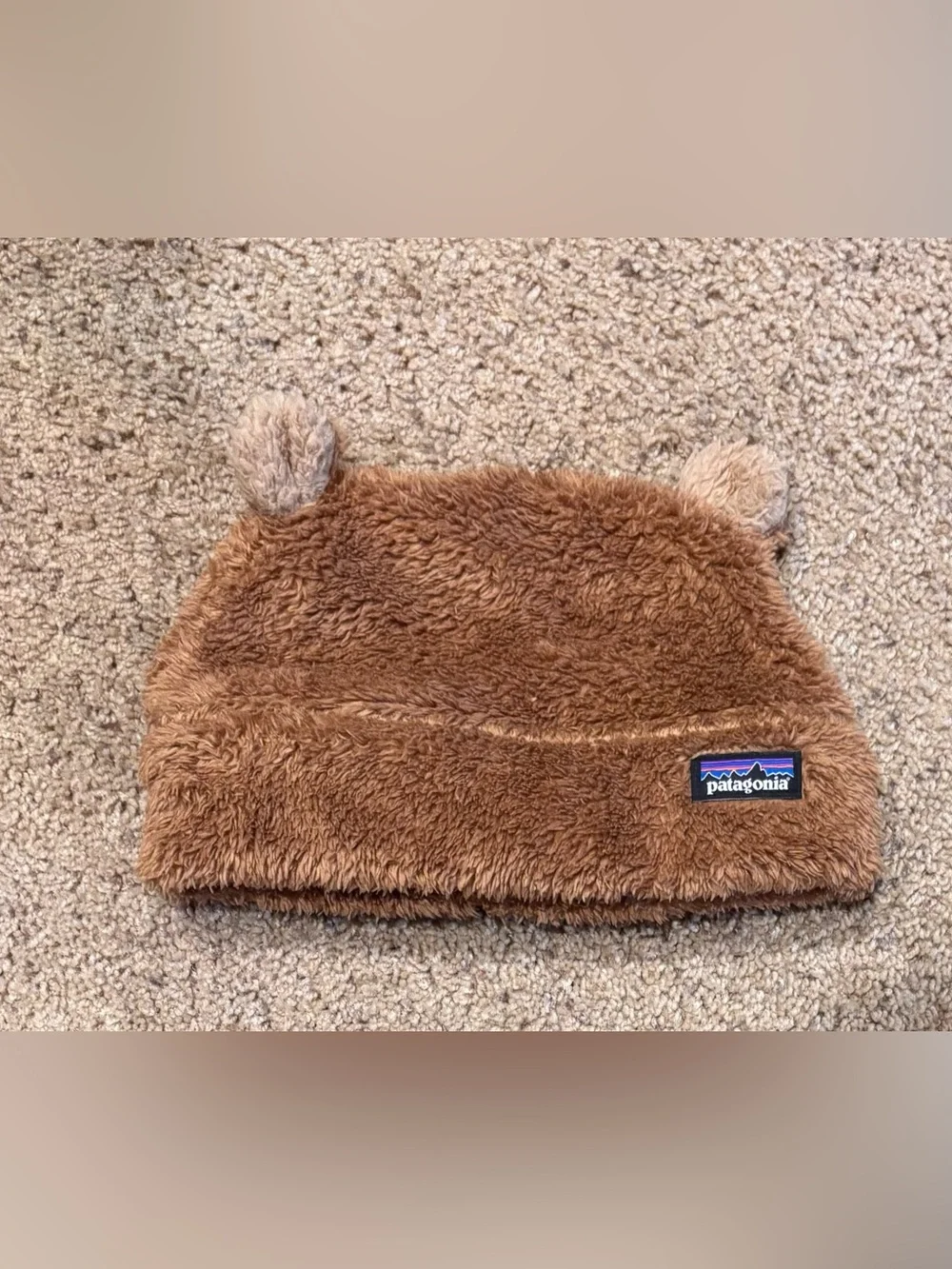 Patagonia Kids Brown Fuzzy Friends Ear Beanie